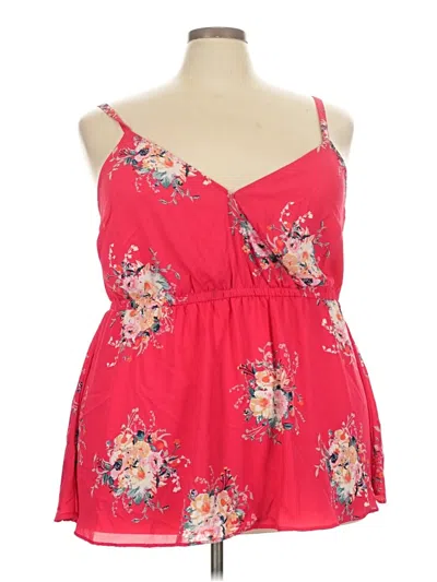 Pre-owned Torrid Sleeveless Blouse In Red