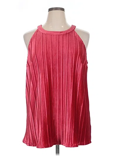 Pre-owned Torrid Sleeveless Blouse In Red