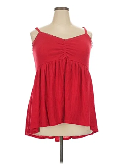 Pre-owned Torrid Sleeveless Blouse In Red