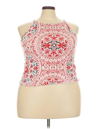 Pre-owned Torrid Sleeveless Blouse In Red