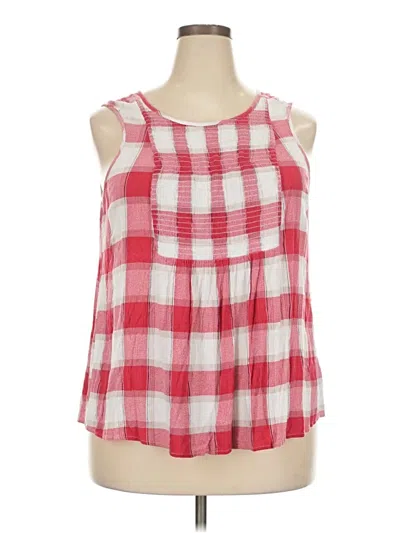 Pre-owned Torrid Sleeveless Blouse In Red