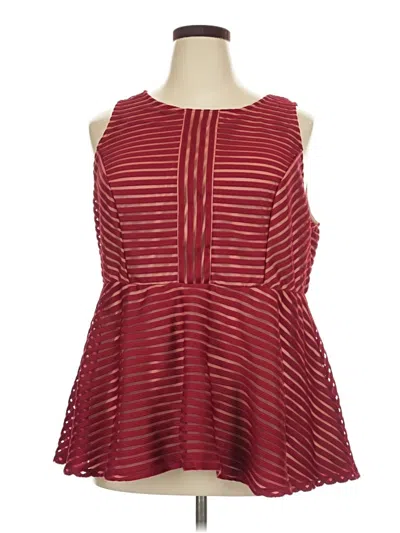 Pre-owned Torrid Sleeveless Blouse In Red