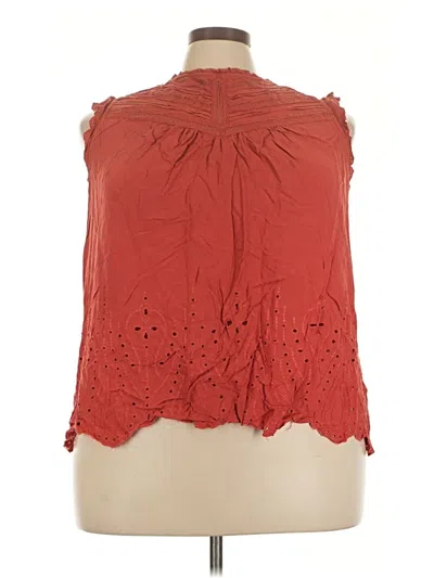 Pre-owned Torrid Sleeveless Blouse In Red