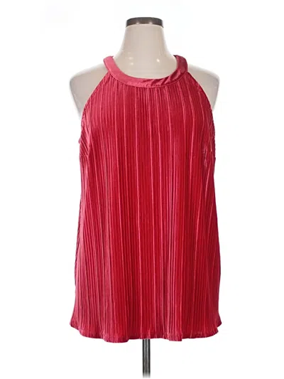 Pre-owned Torrid Sleeveless Blouse In Red