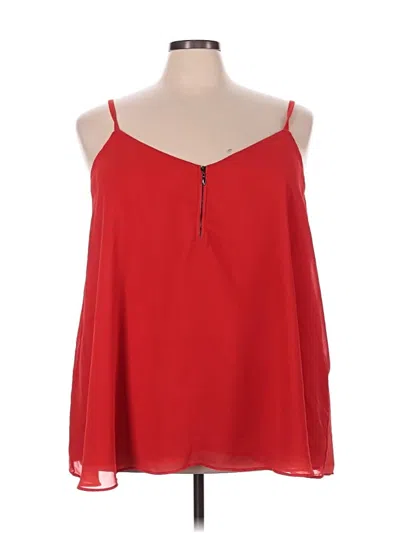 Pre-owned Torrid Sleeveless Blouse In Red
