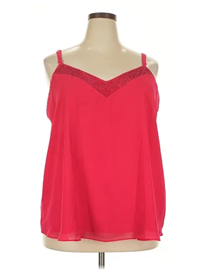 Pre-owned Torrid Sleeveless Blouse In Red