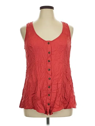 Pre-owned Torrid Sleeveless Blouse In Red