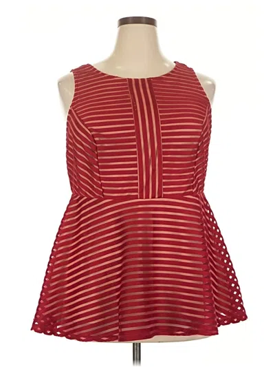 Pre-owned Torrid Sleeveless Blouse In Red