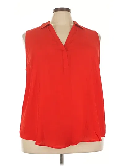 Pre-owned Torrid Sleeveless Blouse In Red