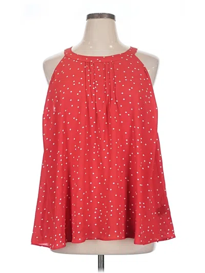 Pre-owned Torrid Sleeveless Blouse In Red