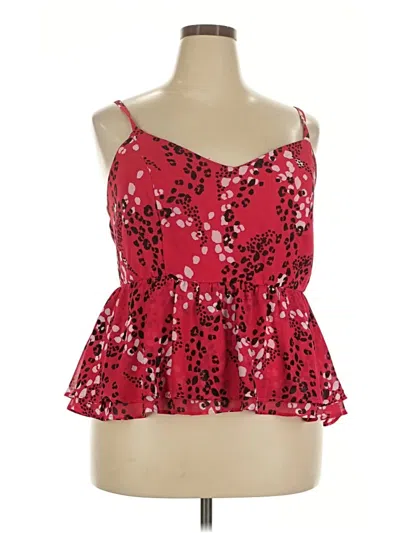 Pre-owned Torrid Sleeveless Blouse In Red