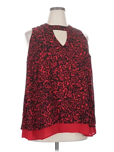 Pre-owned Torrid Sleeveless Blouse In Red