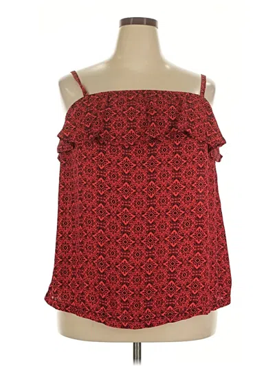 Pre-owned Torrid Sleeveless Blouse In Red