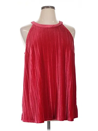 Pre-owned Torrid Sleeveless Blouse In Red
