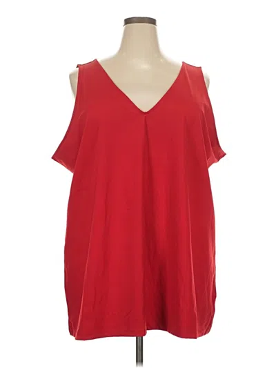Torrid Sleeveless Blouse In Red