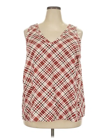 Torrid Sleeveless Blouse In Red
