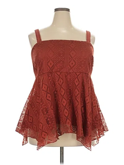Pre-owned Torrid Sleeveless Blouse In Red