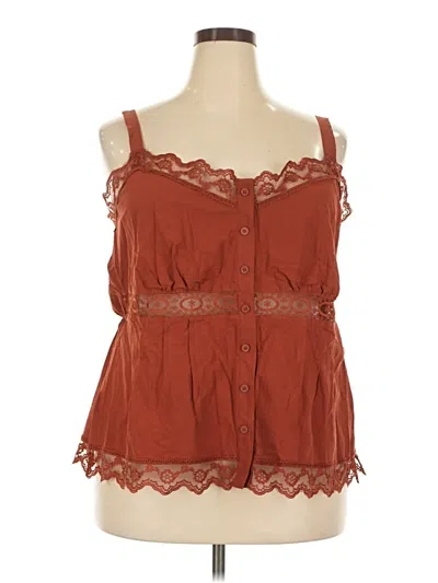 Pre-owned Torrid Sleeveless Blouse In Red