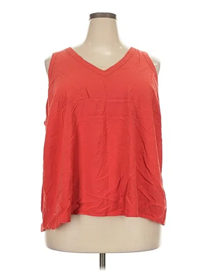 Pre-owned Torrid Sleeveless Blouse In Red
