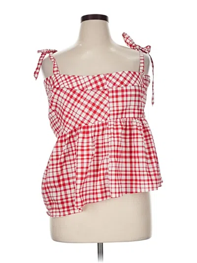 Pre-owned Torrid Sleeveless Blouse In Red