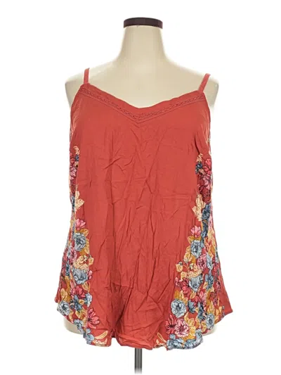 Torrid Sleeveless Blouse In Red