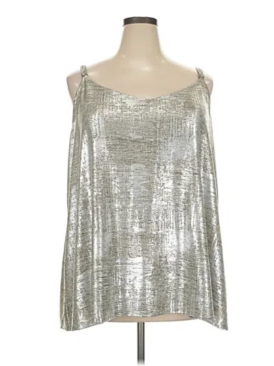 Pre-owned Torrid Sleeveless Blouse In Silver