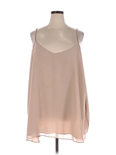 Pre-owned Torrid Sleeveless Blouse In Tan