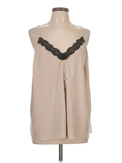 Pre-owned Torrid Sleeveless Blouse In Tan