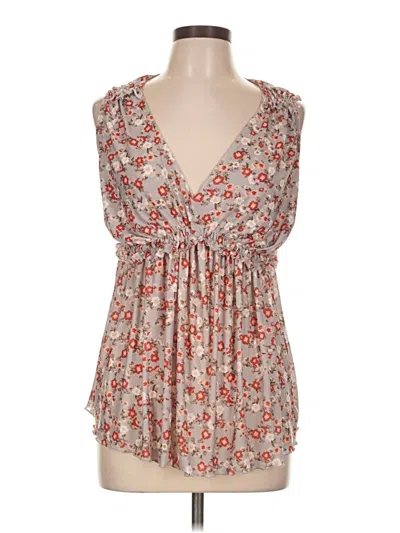 Pre-owned Torrid Sleeveless Blouse In Tan