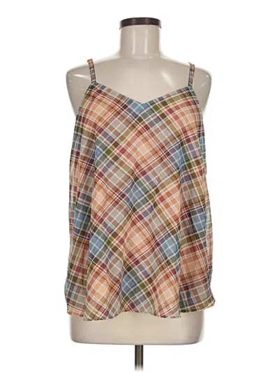 Pre-owned Torrid Sleeveless Blouse In Tan