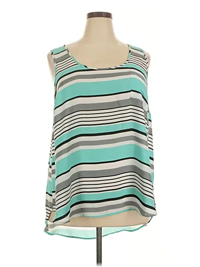 Pre-owned Torrid Sleeveless Blouse In Teal