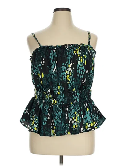 Pre-owned Torrid Sleeveless Blouse In Teal