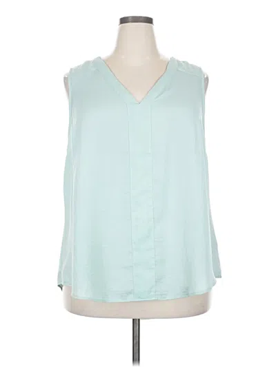Pre-owned Torrid Sleeveless Blouse In Teal