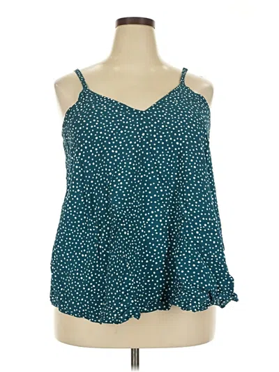 Pre-owned Torrid Sleeveless Blouse In Teal