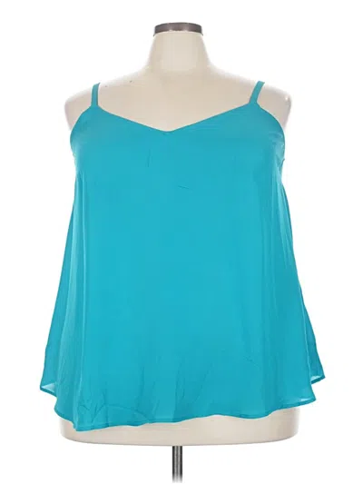Pre-owned Torrid Sleeveless Blouse In Teal