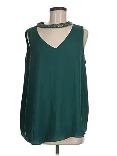 Pre-owned Torrid Sleeveless Blouse In Teal