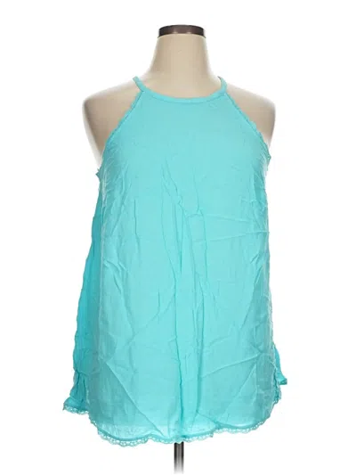 Pre-owned Torrid Sleeveless Blouse In Teal