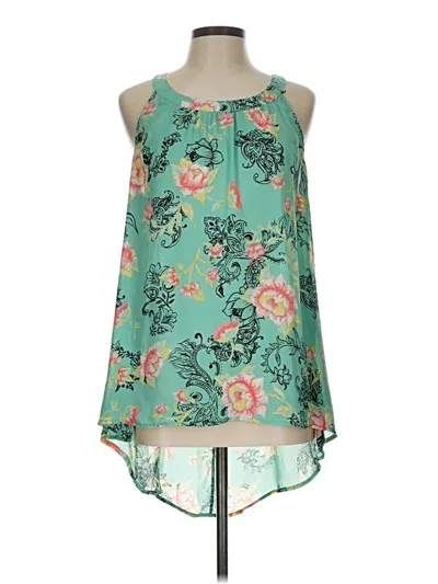 Pre-owned Torrid Sleeveless Blouse In Teal
