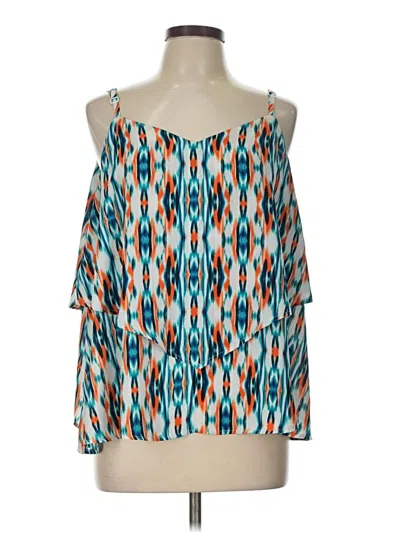 Pre-owned Torrid Sleeveless Blouse In Teal