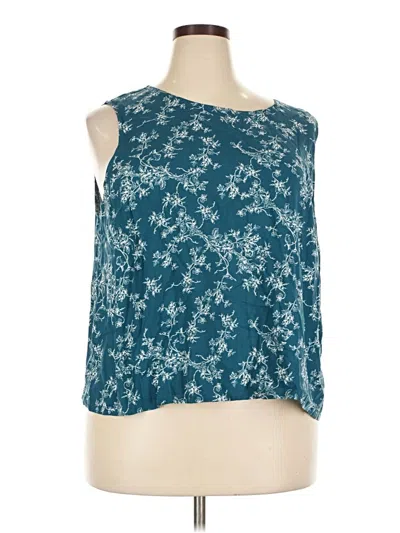 Pre-owned Torrid Sleeveless Blouse In Teal