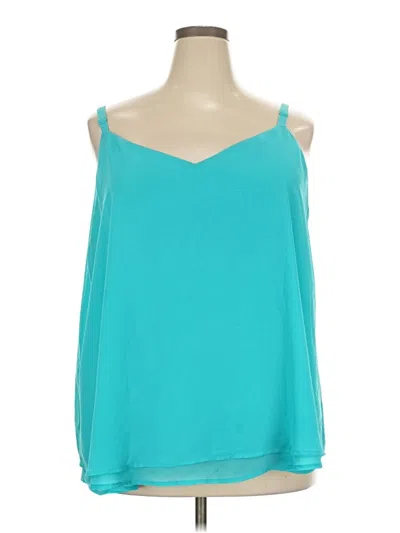 Pre-owned Torrid Sleeveless Blouse In Teal