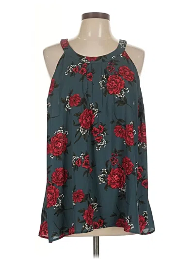 Pre-owned Torrid Sleeveless Blouse In Teal