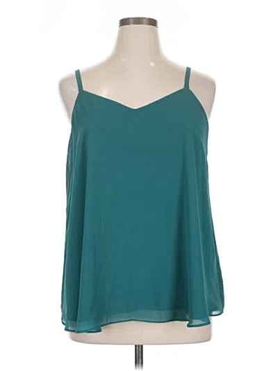 Pre-owned Torrid Sleeveless Blouse In Teal