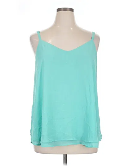 Pre-owned Torrid Sleeveless Blouse In Teal