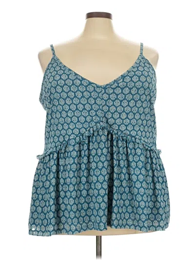 Torrid Sleeveless Blouse In Teal