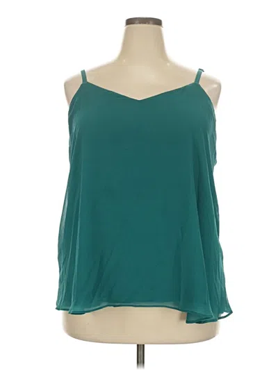 Pre-owned Torrid Sleeveless Blouse In Teal