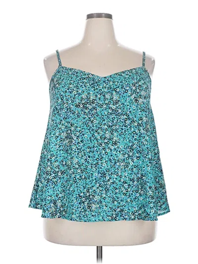 Pre-owned Torrid Sleeveless Blouse In Teal