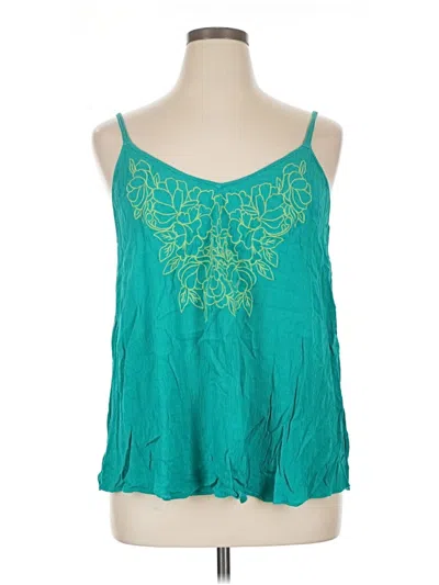 Pre-owned Torrid Sleeveless Blouse In Teal