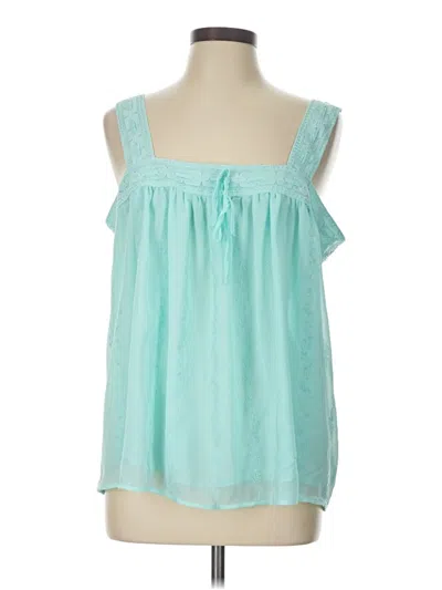 Pre-owned Torrid Sleeveless Blouse In Teal