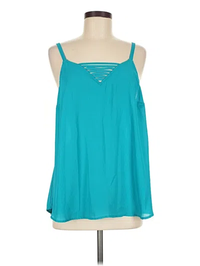 Pre-owned Torrid Sleeveless Blouse In Teal